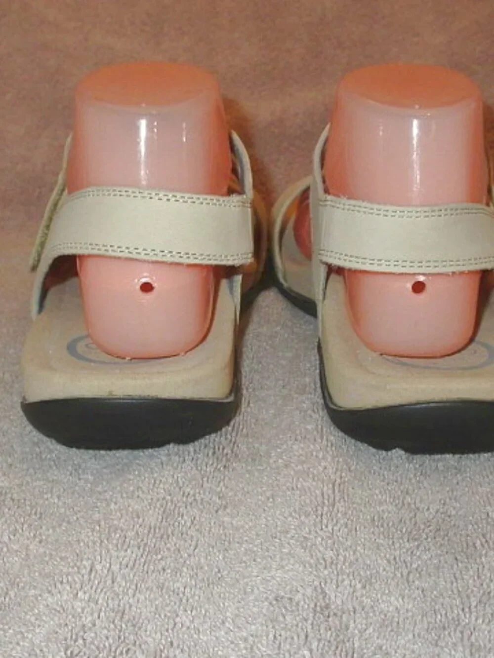 Abeo Bio System Crescent Comfort Sandals Womens 10N Leather Ankle Strap Neutral